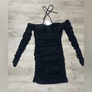 Elegant Black Off-Shoulder Dress